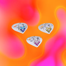 NAVGRADIENT HEART SIGNET PINK