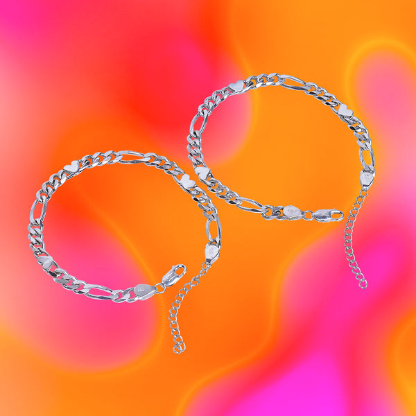 DIL SE HEART CHAIN ANKLETS