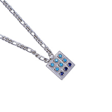 NAVGRADIENT SQUARE PENDANT ON CHAIN