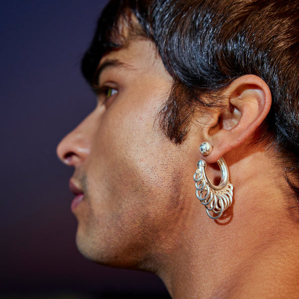 HALO EARRINGS SILVER