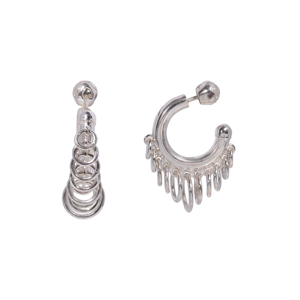 HALO EARRINGS SILVER