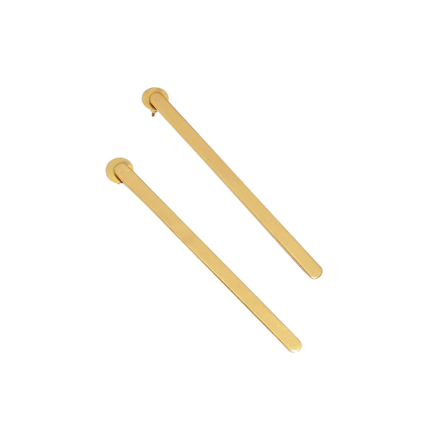 RECTANGLE STUDS GOLD