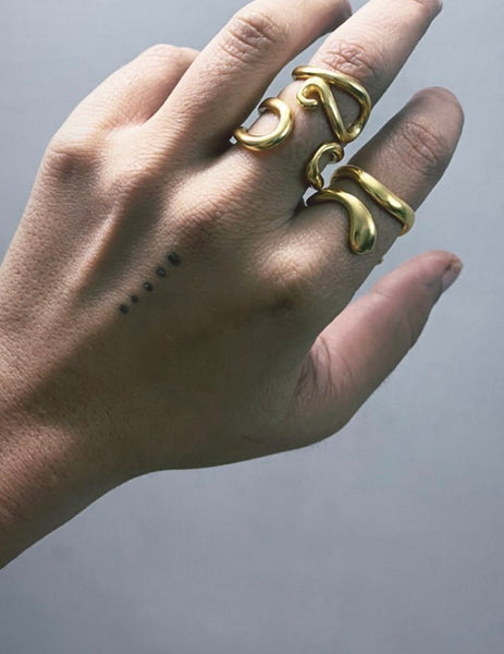 NAGMURI RING SET GOLD