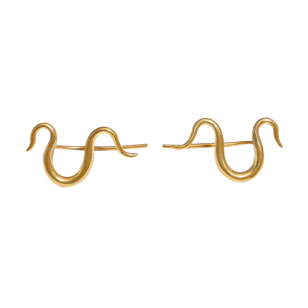 SNAKE EAR CLIMBERS GOLD